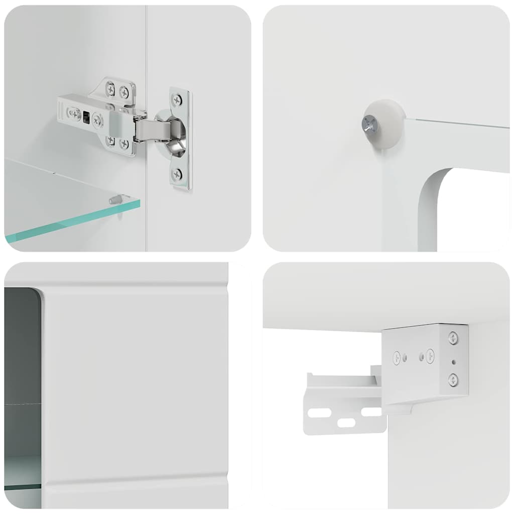 Wall-mounted Cabinet White 55 x 29 x 100 cm Engineered wood